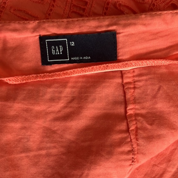 2/$20 Eyelet miniskirt coral pink cotton Gap size 12 - Picture 7 of 8